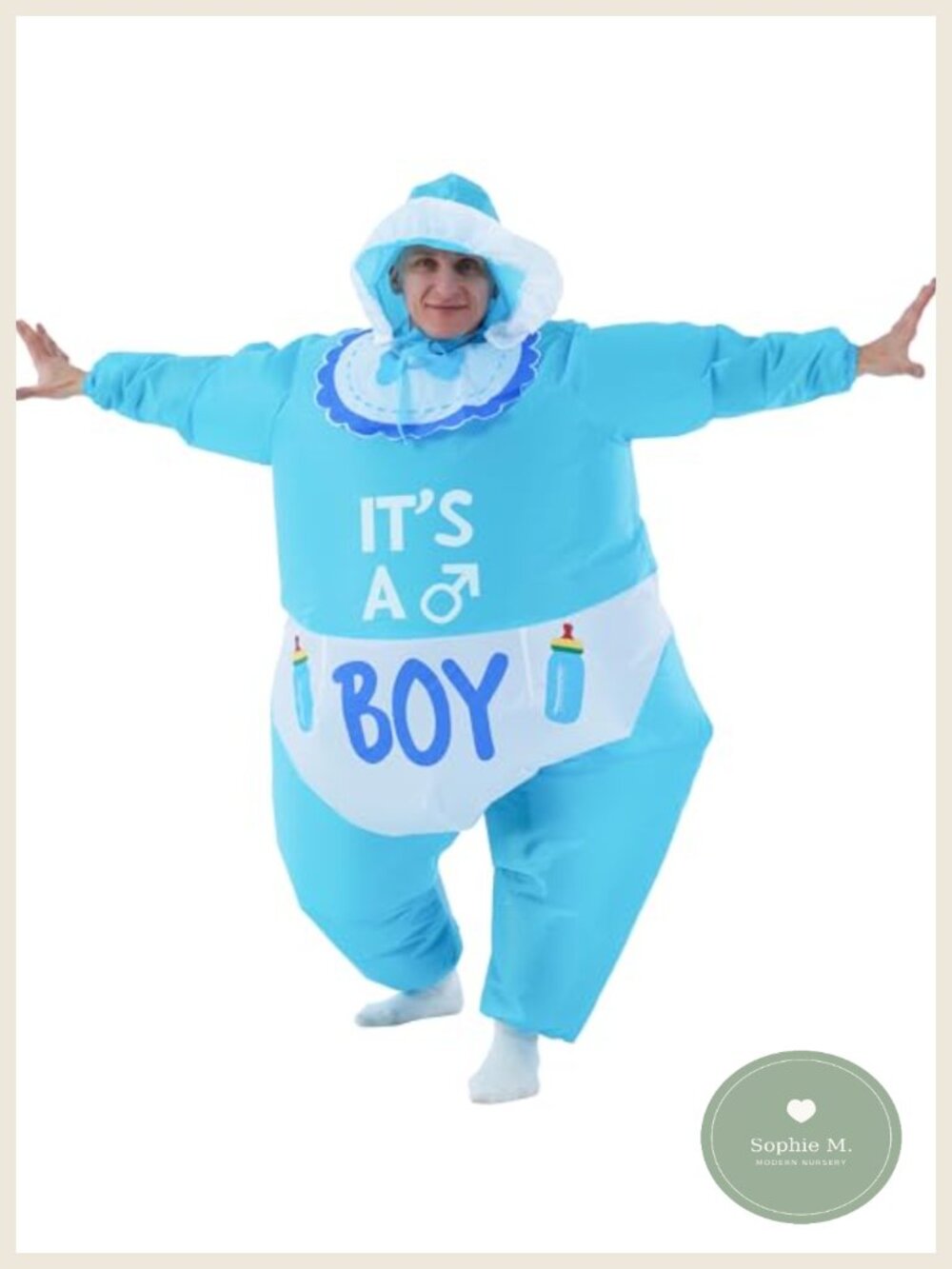 Inflatable Baby Costume for Adults - One Size, Halloween Party Suit